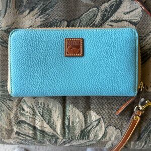 Dooney & Bourke Aqua Leather Wallet